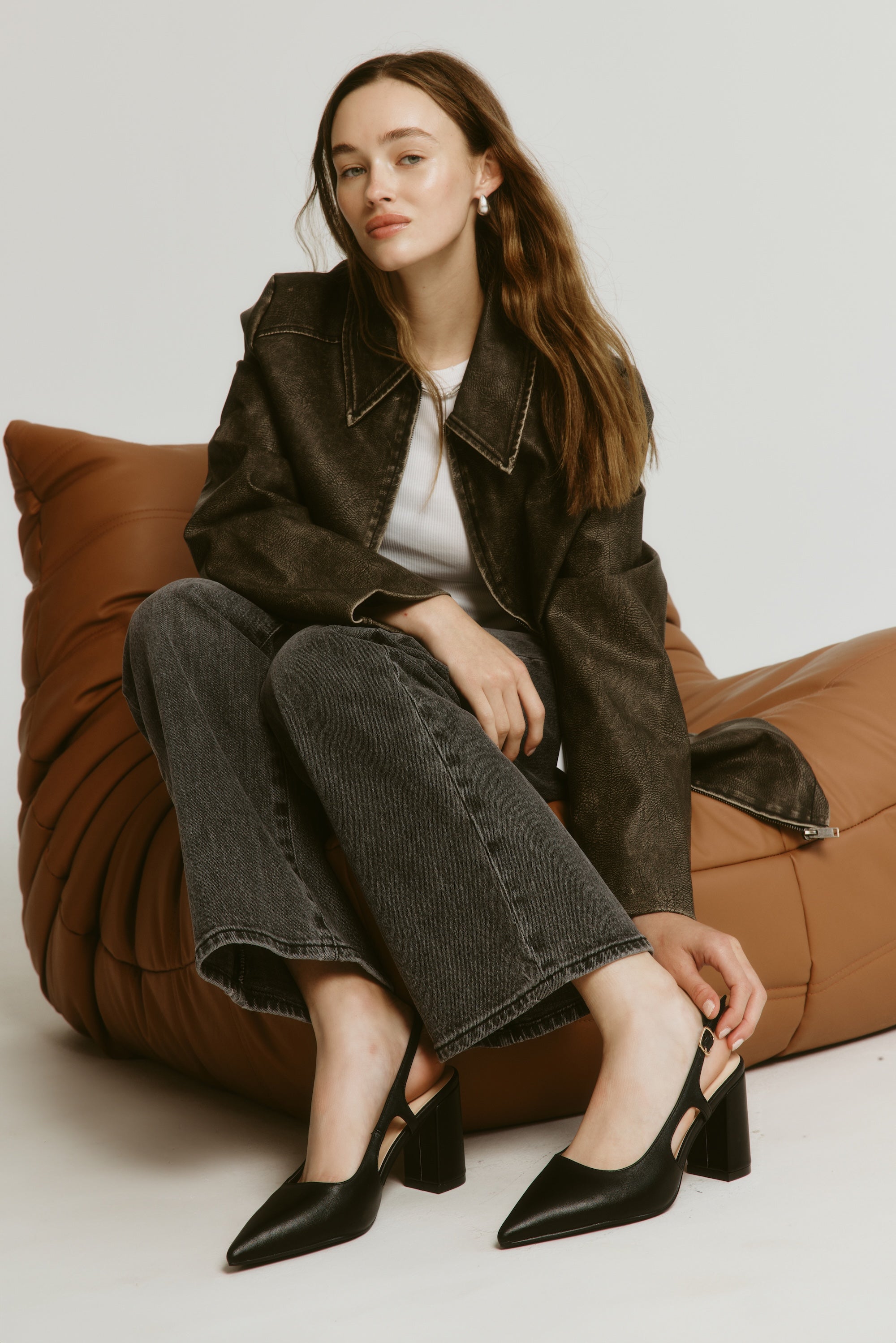 Elton Slingback Block Heels for Women - Comfortable Chunky Heel Sandals in Black | Perfect for Office, Party & Summer Outfits