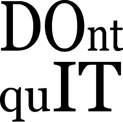 Don't Quit Gym Fitness Motivational Vinyl Wall Decal - Dark Blue, 11 Inch - Perfect for Home Gym, Workout Room & Office Inspiration