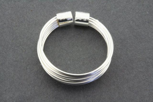 Adjustable Multi Strand Sterling Silver Ring for Women - Elegant Stackable Jewelry for Everyday Wear & Special Occasions