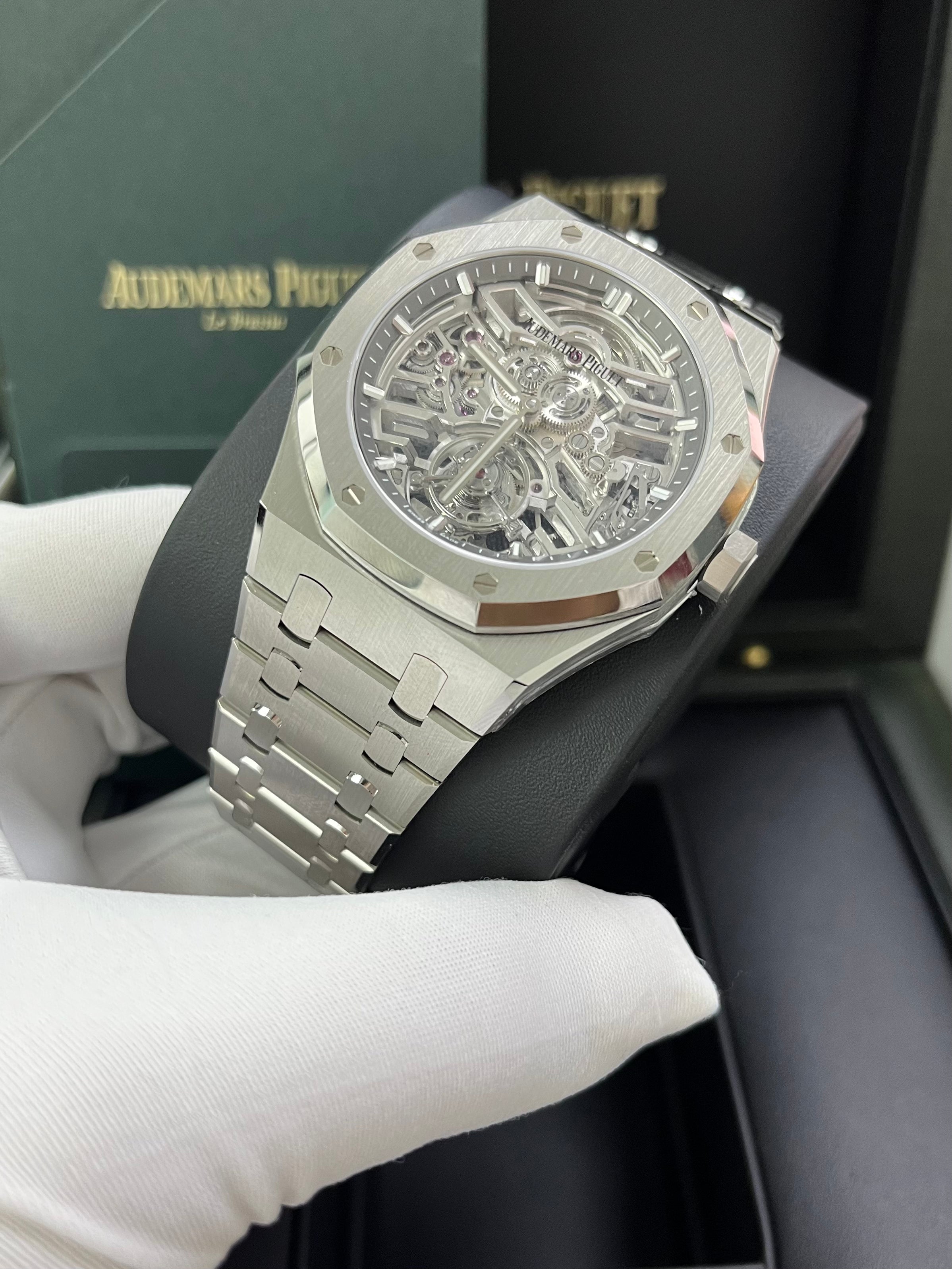Audemars Piguet Royal Oak Tourbillon Flying Tourbillon Skeleton Watch 26735ST.OO.1320ST.02 - Luxury Men's Timepiece for Business Meetings & Special Occasions