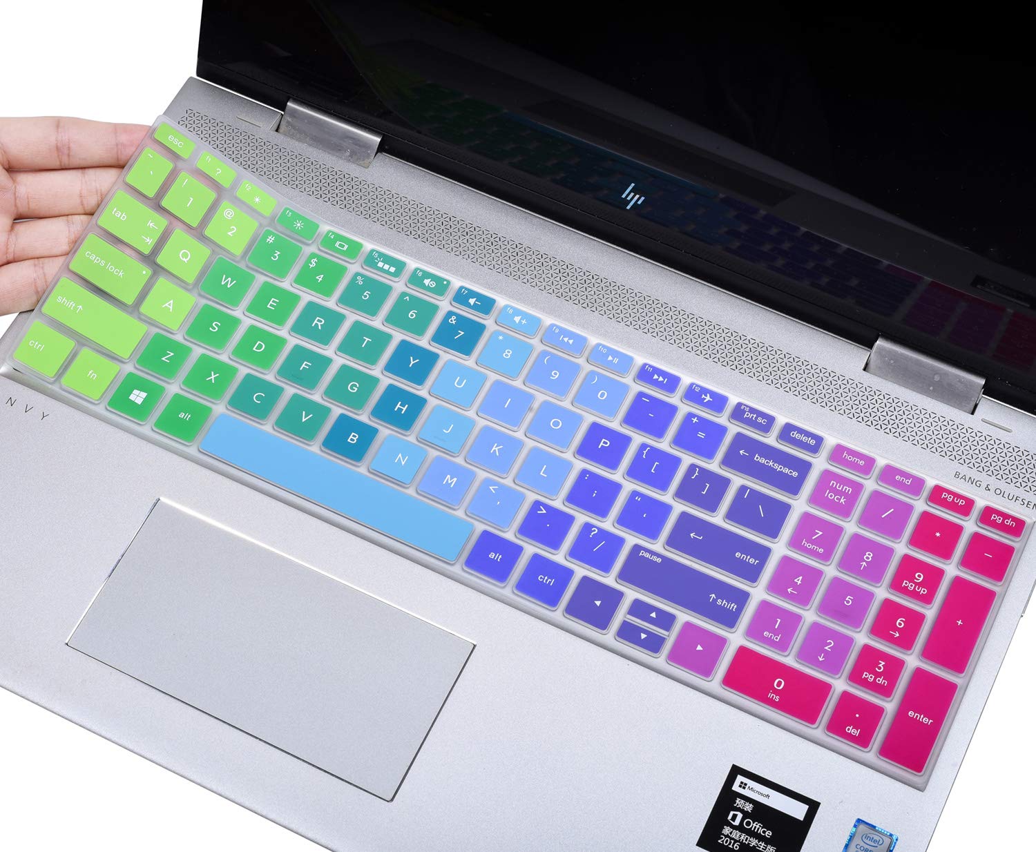 Rainbow Keyboard Cover for HP 15.6