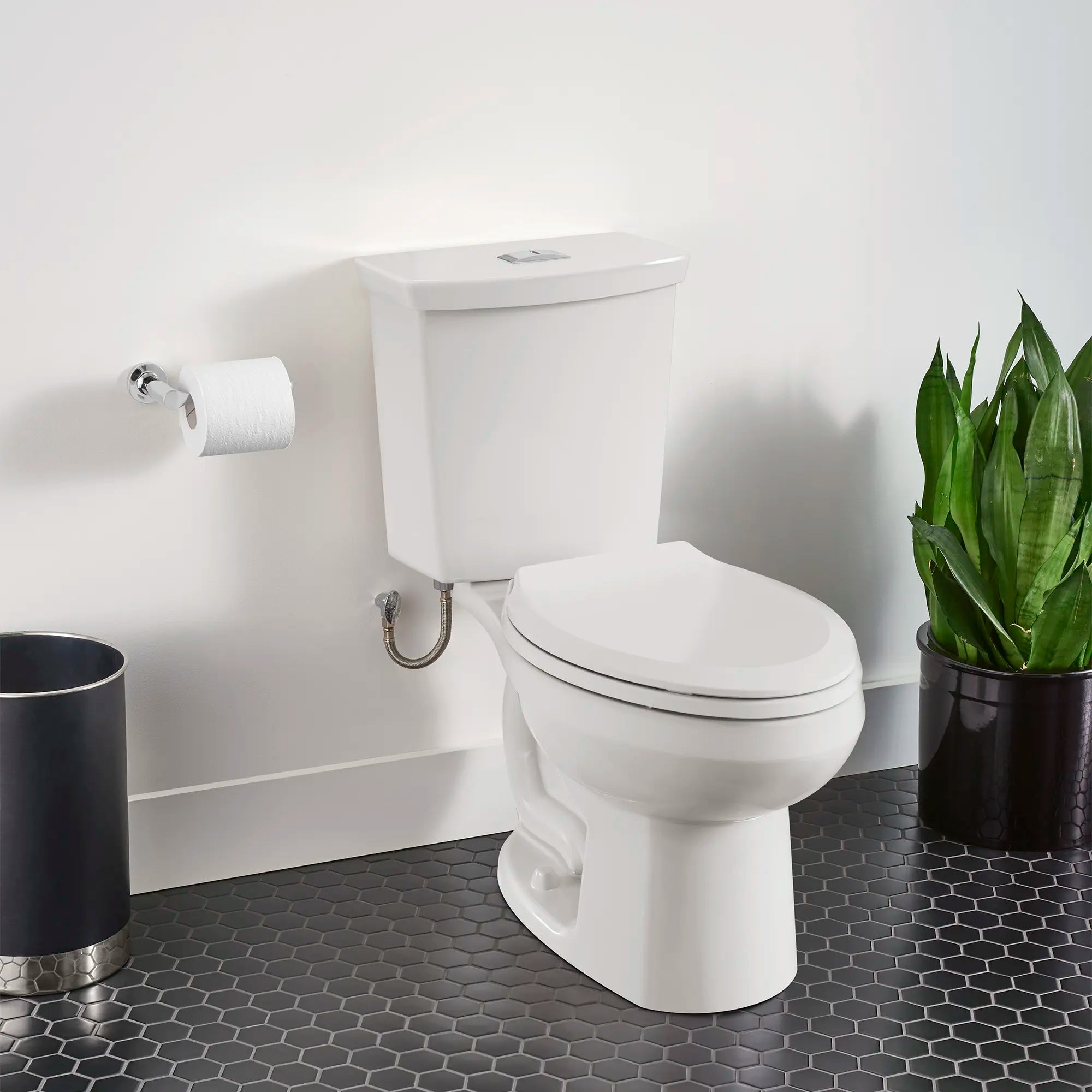 H2Option® Dual Flush Elongated Toilet - 1.28/0.92 GPF (4.8/3.5 LPF) Standard Height Two-Piece Toilet with Seat & Wax Ring - Perfect for Water-Saving Bathroom Renovations & Eco-Friendly Homes