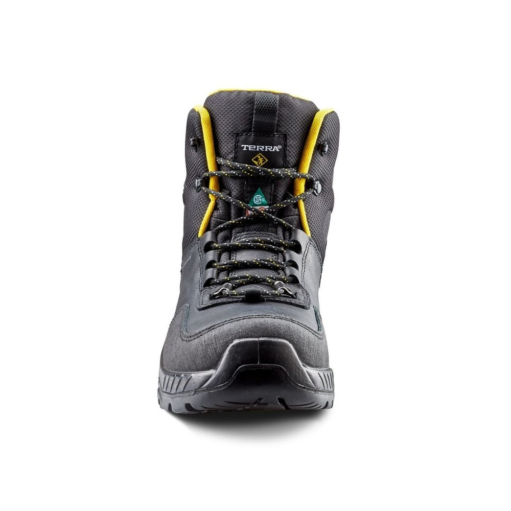Terra Conway Men's Composite Toe Waterproof Hiking Work Boots - TR0A4NS4BLK Black | Durable Safety Shoes for Construction, Outdoor Work & Hiking