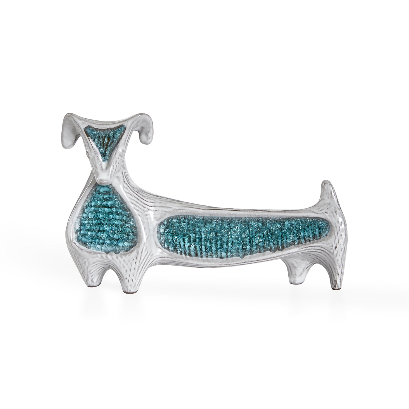 Handmade Glass Dachshund Figurine - Elegant Collectible for Home Decor, Gift Idea for Dog Lovers - Perfect for Shelves, Desks, and Display Cases
