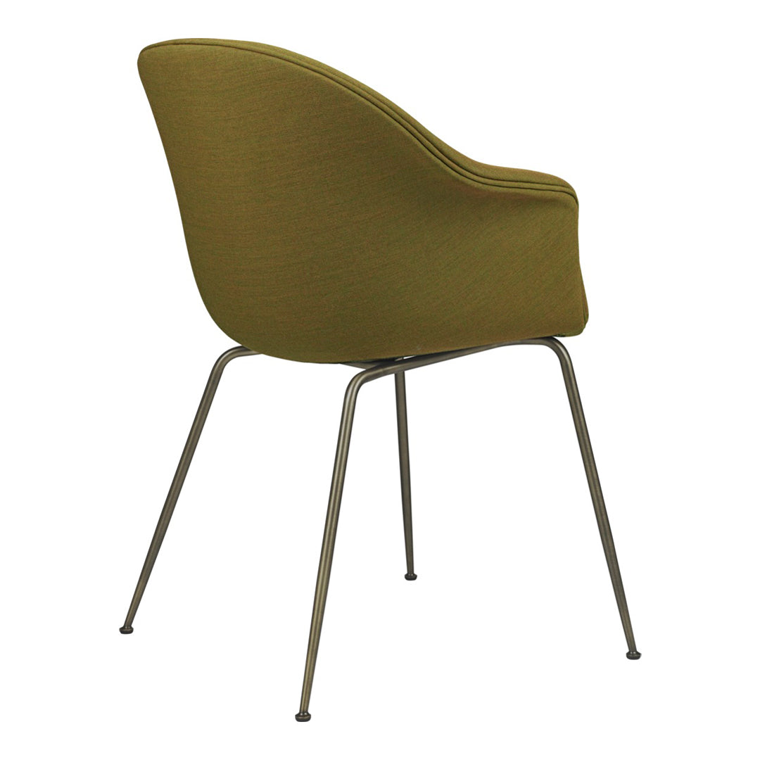 Bat Dining Chair with Conic Base - Fully Upholstered Modern Kitchen & Dining Room Furniture for Home Decor