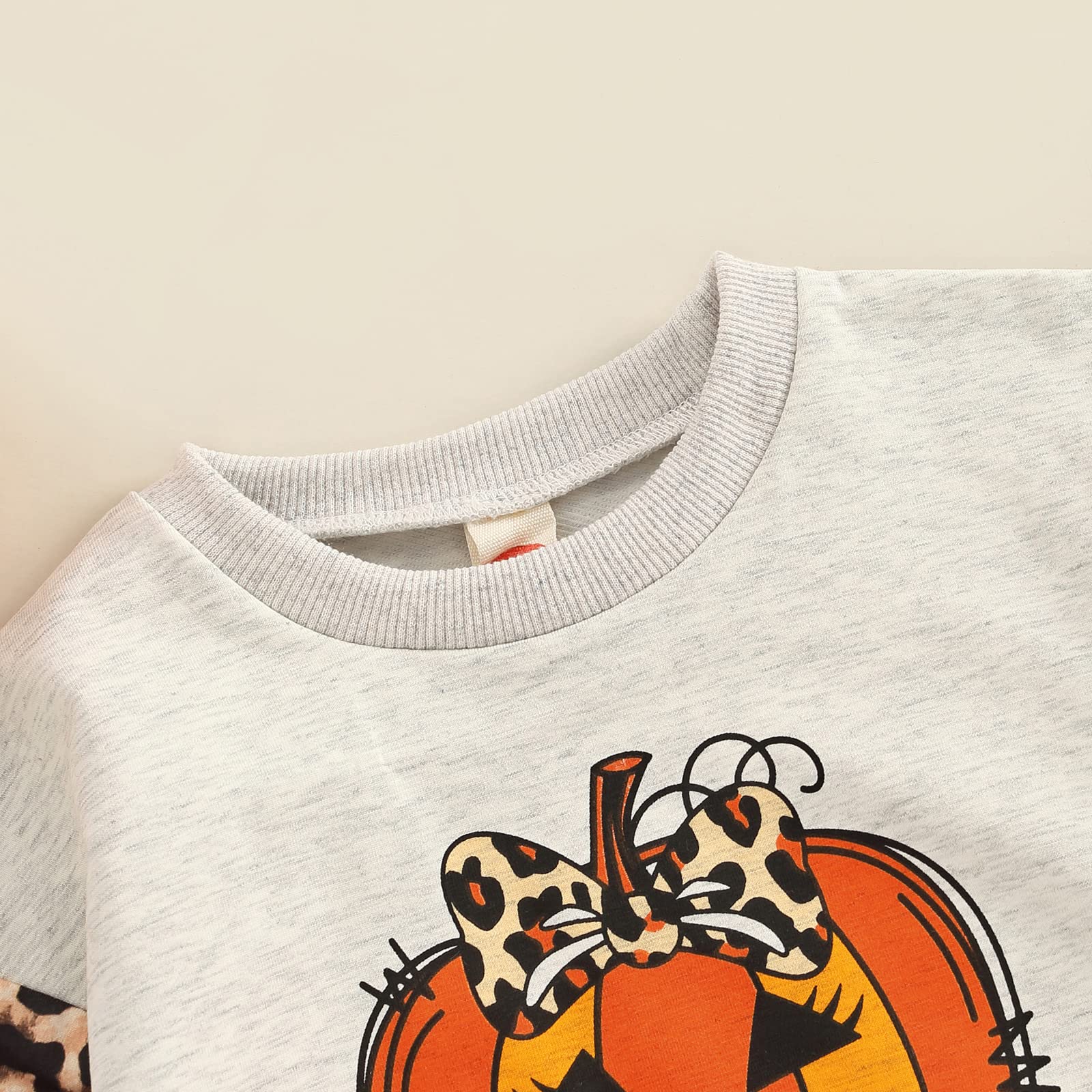 Halloween Pumpkin Sweatshirt & Bubble Romper Outfit for Toddler Baby Boys & Girls - Cozy Oversized Onesie for Trick-or-Treating & Fall Festivals