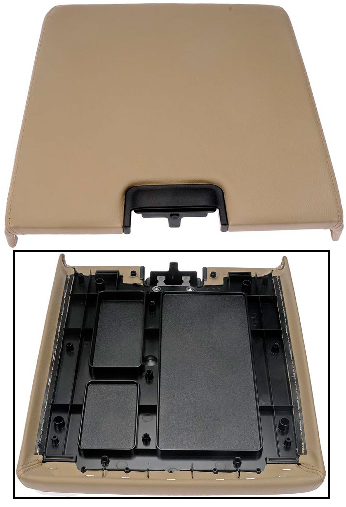 APDTY 035948 Tan/Beige Center Console Lid Assembly Replacement - Perfect for Car Interior Upgrade & Comfort Enhancement