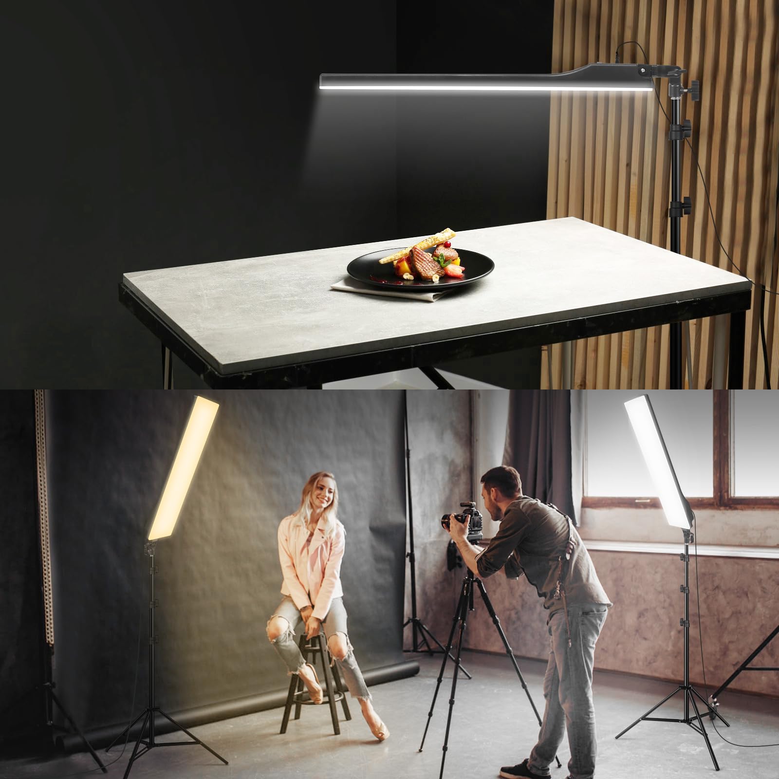 SEDGEWIN 2 Pack LED Video Light Kit - 2500-7500K Dimmable Photography Lighting with Remote Control & 6.5ft Stand for YouTube, TikTok, Gaming, Streaming, Studio Filming - Perfect for Content Creators, Vloggers, and Professional Photographers