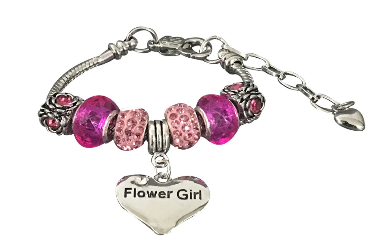 Infinity Collection Flower Girl Bracelet - Elegant Wedding Charm Bracelet for Girls | Perfect Gift for Flower Girls, Bridesmaids & Special Occasions