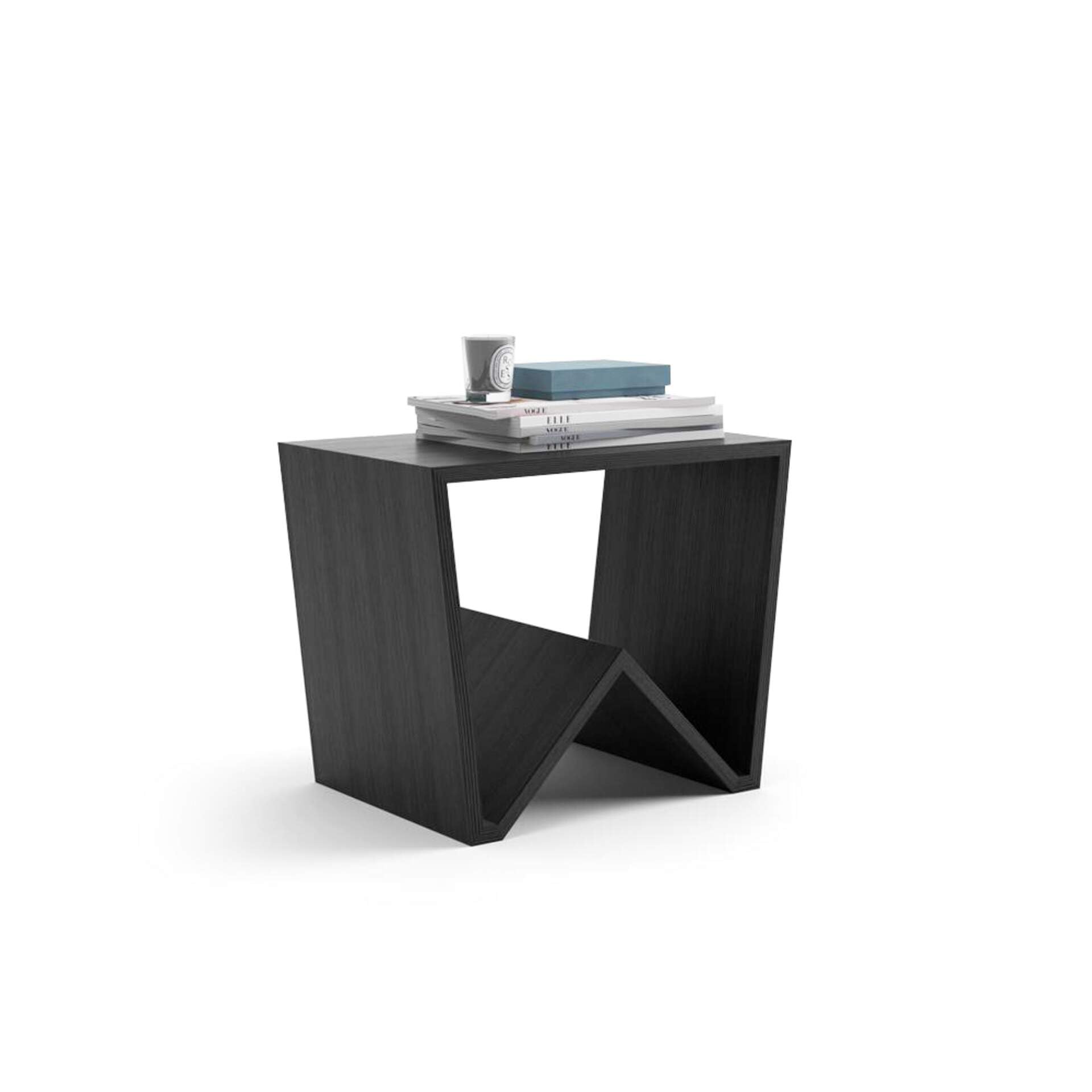 Modern Ashwood Black Coffee Table - Emma Low Design with Melamine Finish | Italian Furniture for Living Room, Lounge & Office Decor