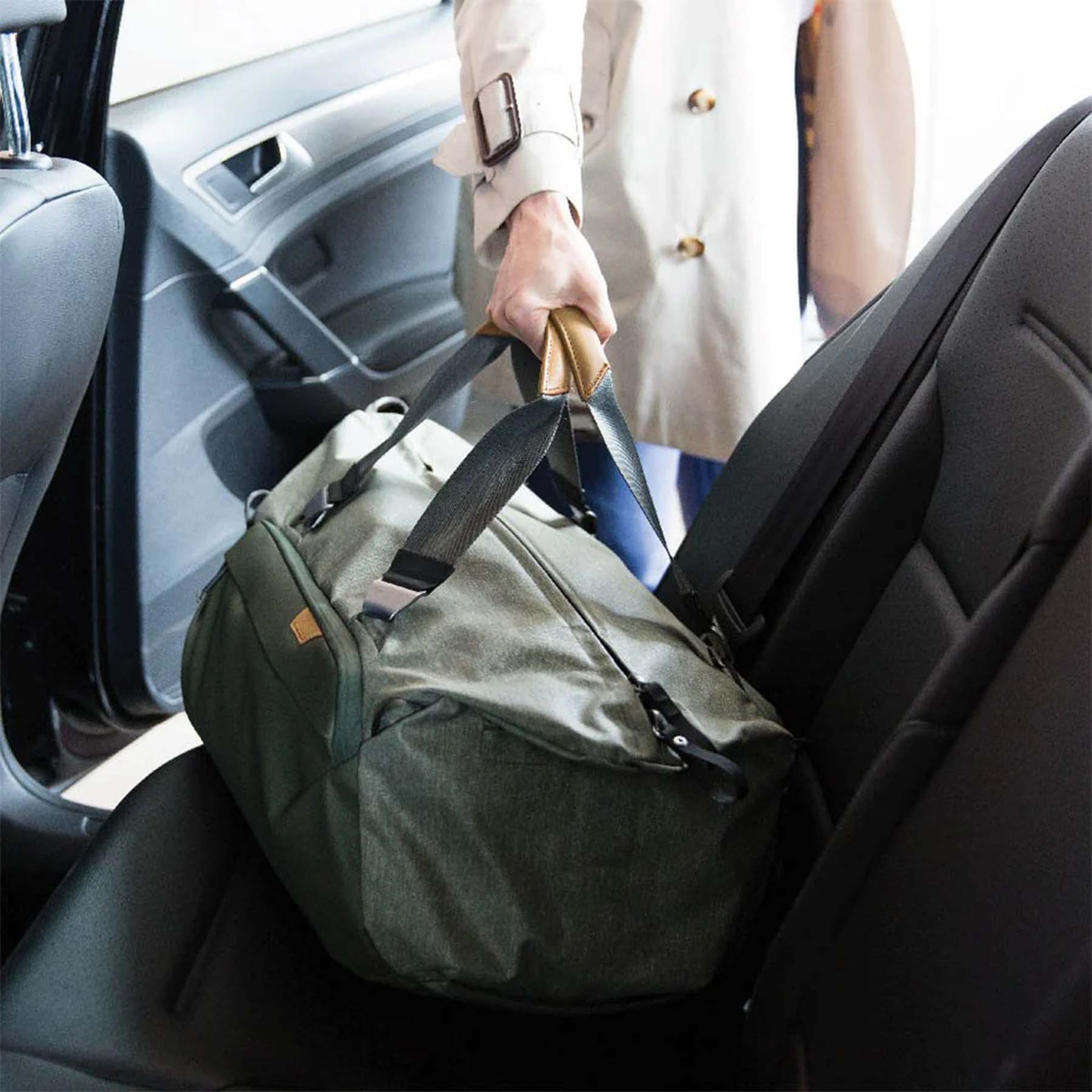 Peak Design Travel Duffel 35L - Waterproof Carry-On Duffel Bag for Travel & Outdoor Adventures - Perfect for Airplane, Camping & Gym Use