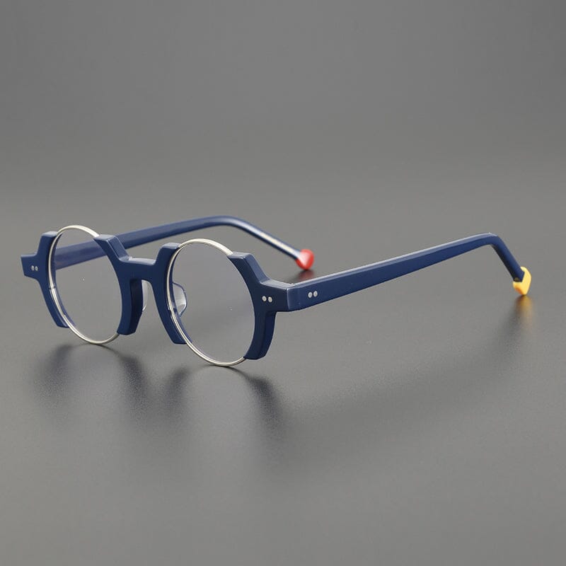 Custom Sinjin Round Acetate Eyeglass Frames - Personalized Optical & Reading Glasses for Men & Women | Perfect for Work, Fashion & Everyday Wear