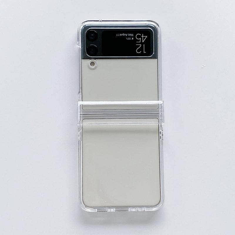 Samsung Galaxy Z Flip 3 Clear Hard Hinge Protector Case - Durable Scratch-Resistant Cover for Everyday Use & Travel Protection
