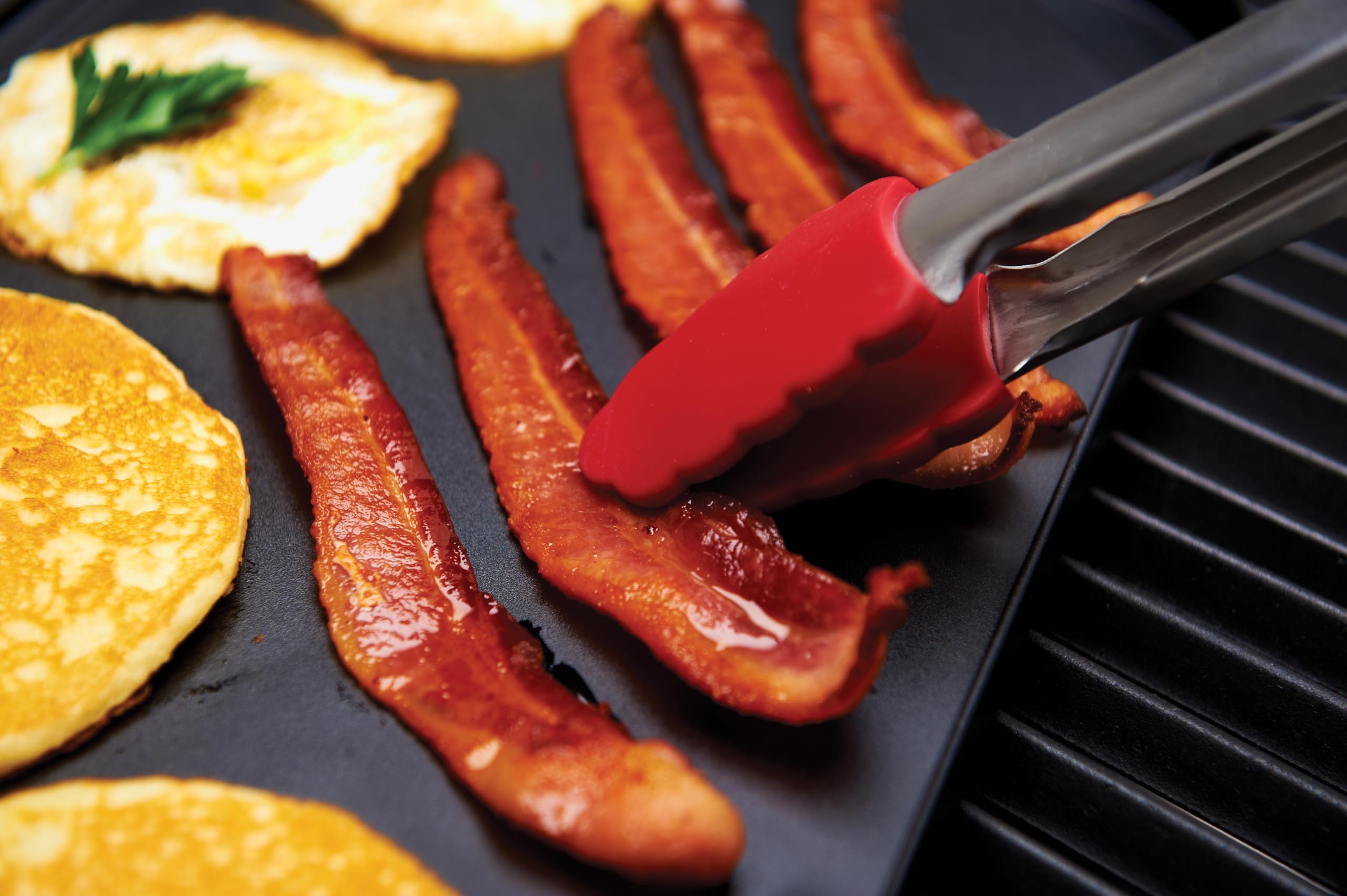 GrillPro 91652 Non-Stick Aluminum Grill Griddle - Perfect for Outdoor BBQ, Camping & Backyard Cooking - Heavy Duty Griddle for Gas & Charcoal Grills