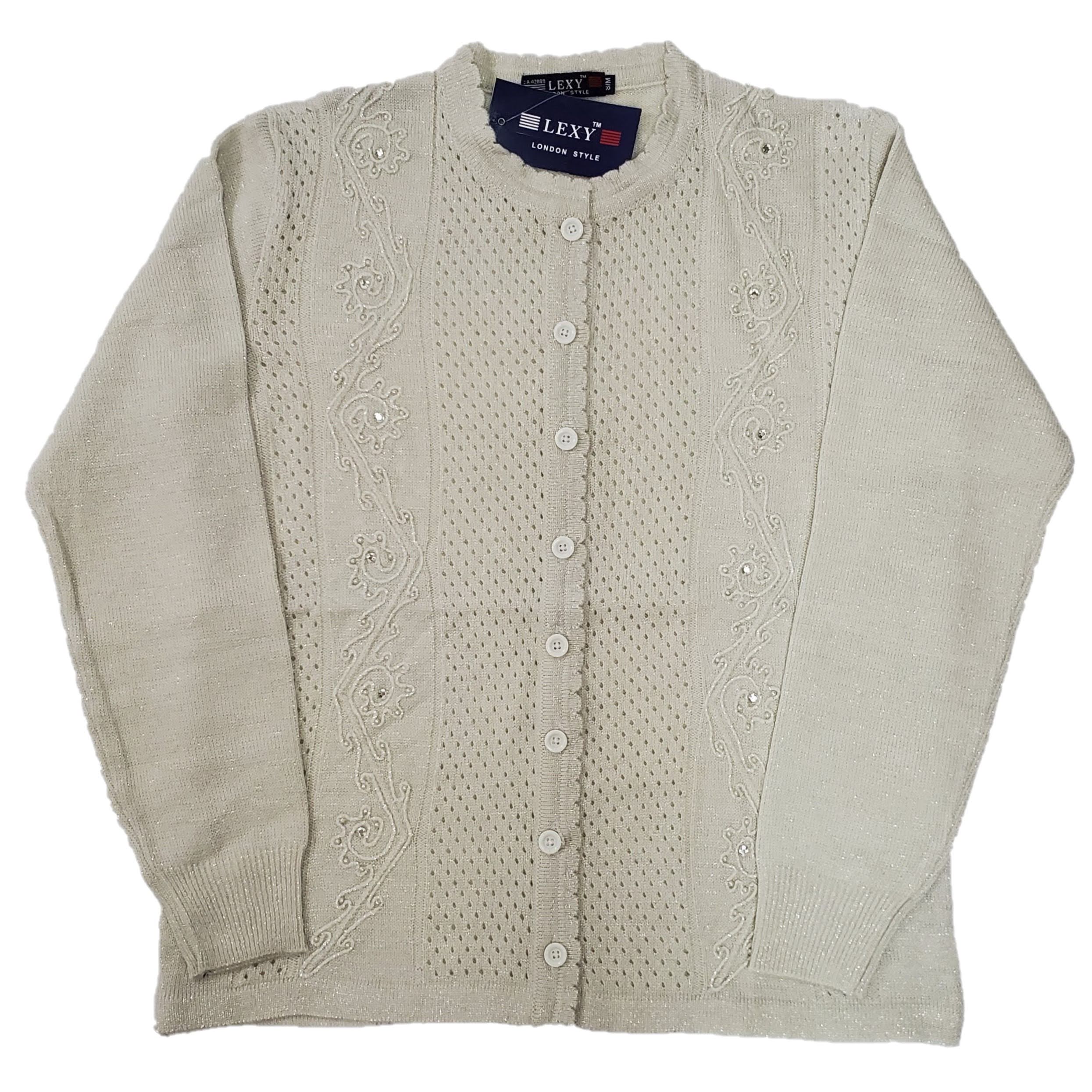 Women's Lurex Knit Cardigan Sweater - Shimmery Open Front Long Sleeve Wrap Cover Up for Evening Parties, Date Nights & Fall Layering