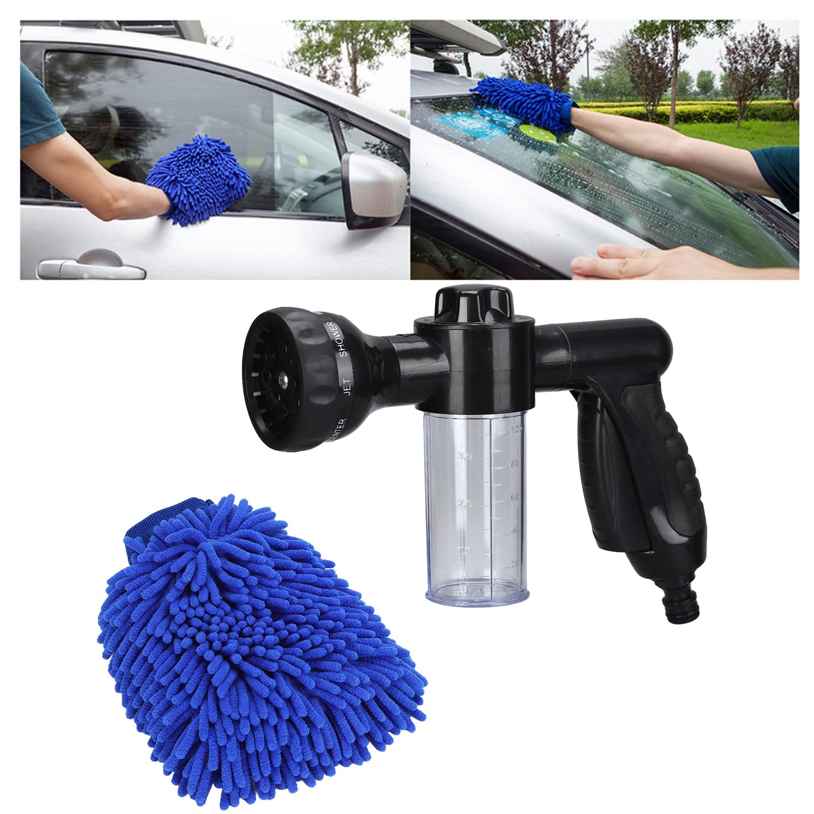 Shanrya Foam Sprayer - Multi-Purpose Garden Sprayer for Car Washing, Pet Bathing, Lawn & Plant Watering | Easy to Use Foam Blaster Gun for Home, Garden & Outdoor Cleaning