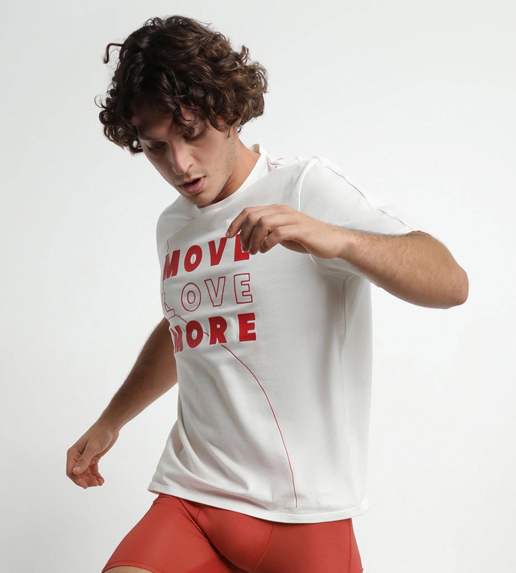 Men's Thermoregulating Sport T-Shirt - Red Jersey Fabric for Active Wear & Workouts | Gym, Running & Outdoor Activities