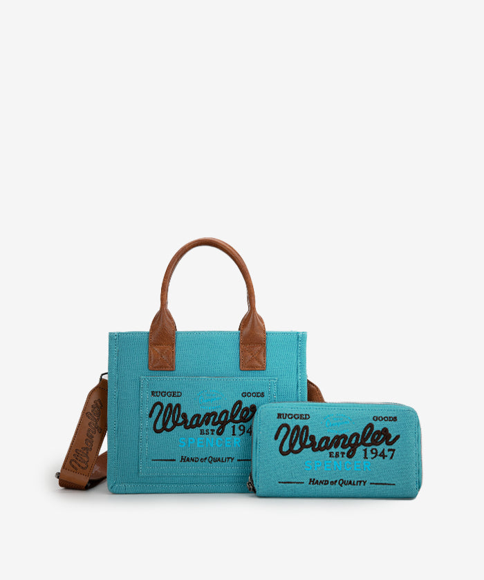Wrangler Canvas Crossbody Bag Set for Women & Men - Durable & Stylish Shoulder Bag - Perfect for Travel, Hiking & Everyday Use