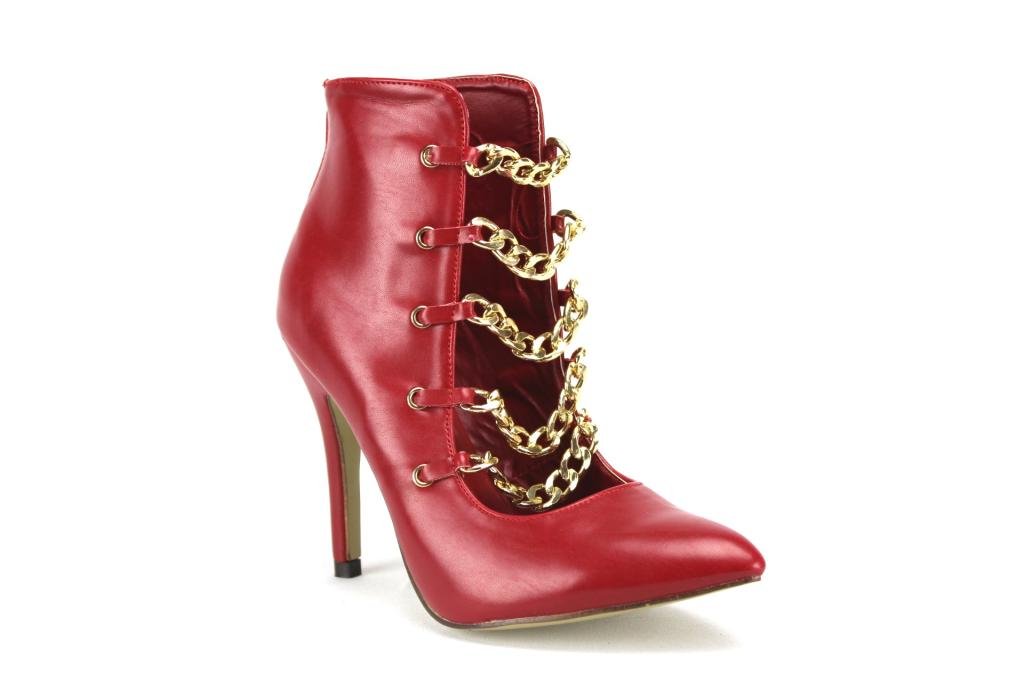 Timeless015 Women's Fashion Metal Chain Ankle Strap High Heels - Elegant Party & Evening Wear for Weddings, Date Nights & Special Occasions