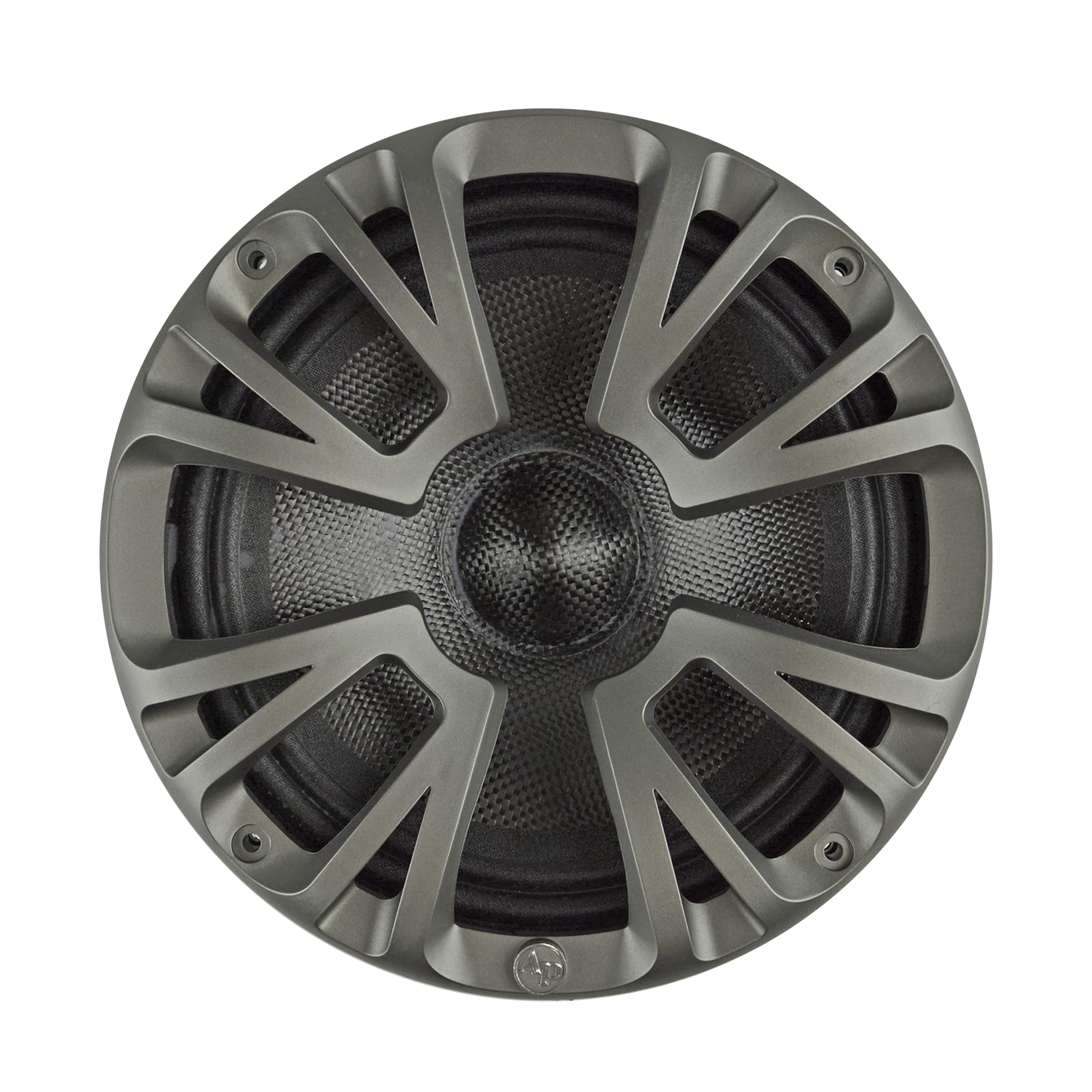 Audiopipe APMP-838CF 8-Inch Marine Grade Carbon Fiber Component Speaker - High Frequency Loudspeaker for Boats, Outdoor Audio Systems & Waterproof Marine Applications