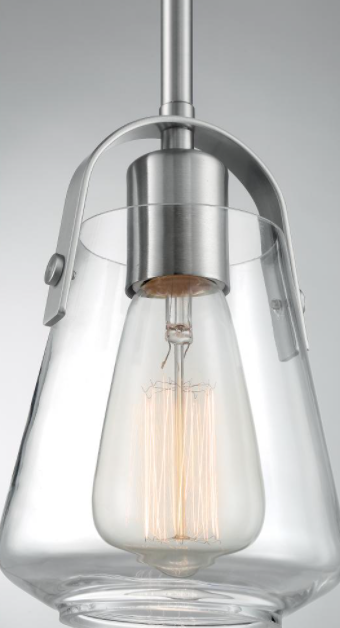 Skye Mini Pendant Light - Modern Glass Hanging Fixture for Kitchen Island, Dining Room & Bedroom Decor
