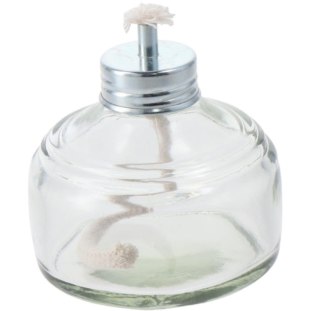 FEIYING 120ML Glass Alcohol Lamp - Dental Alcohol Burner for Lab, Science Experiments & DIY Crafts - Portable Glass Alcohol Lamp for Sterilization, Heating & Jewelry Making