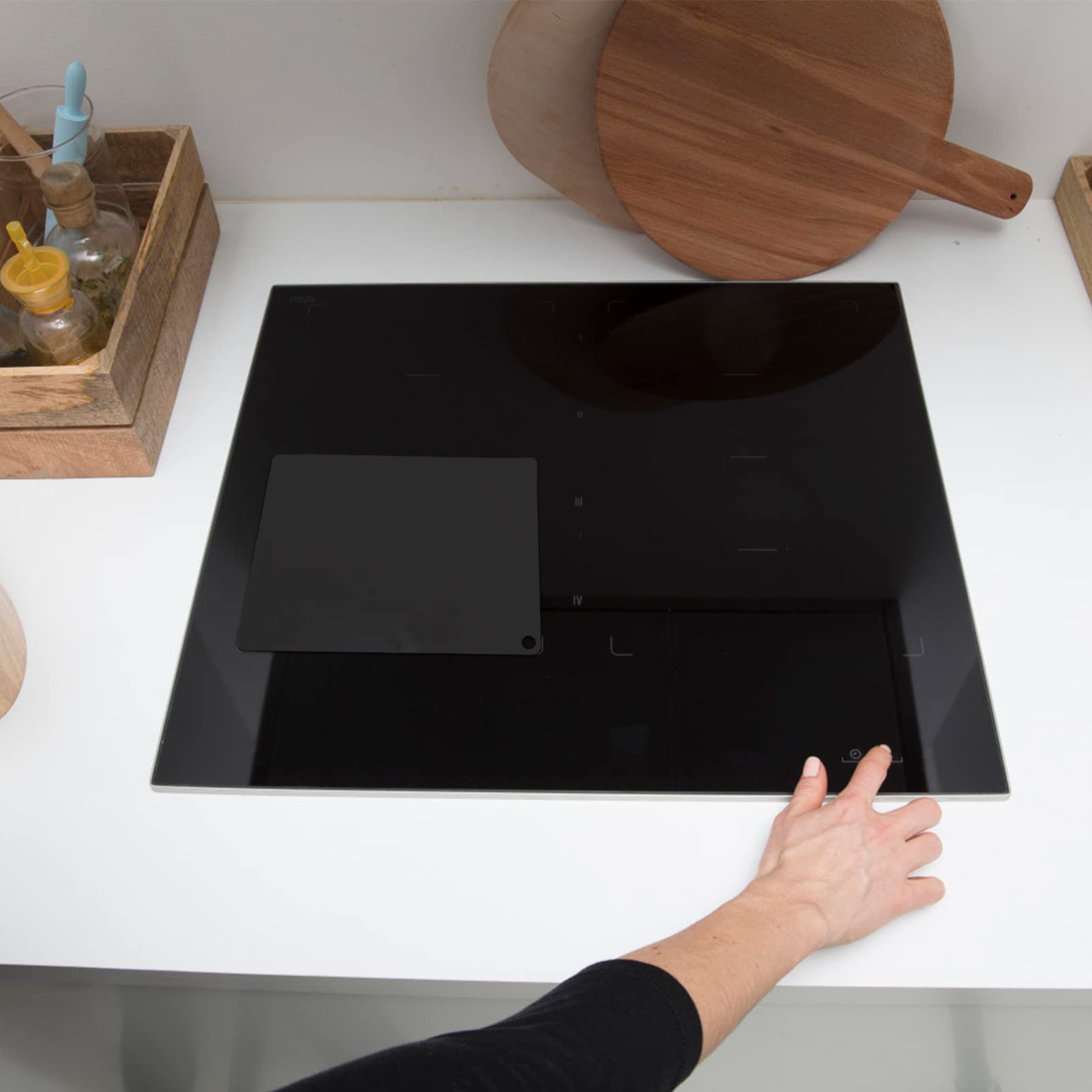 Luxshiny Silicone Induction Cooker Mat - Oil-Proof Heat Resistant Cooktop Protector Pad for Kitchen, Stove & Countertop Protection - Perfect for Cooking, Cleaning & Home Use