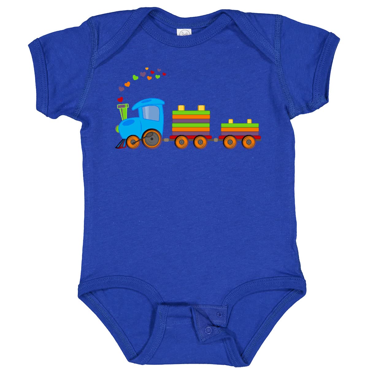Inktastic Colorful Toy Train Baby Bodysuit - Soft Cotton Onesie for Infants & Toddlers - Perfect for Playtime, Photo Shoots & Everyday Wear