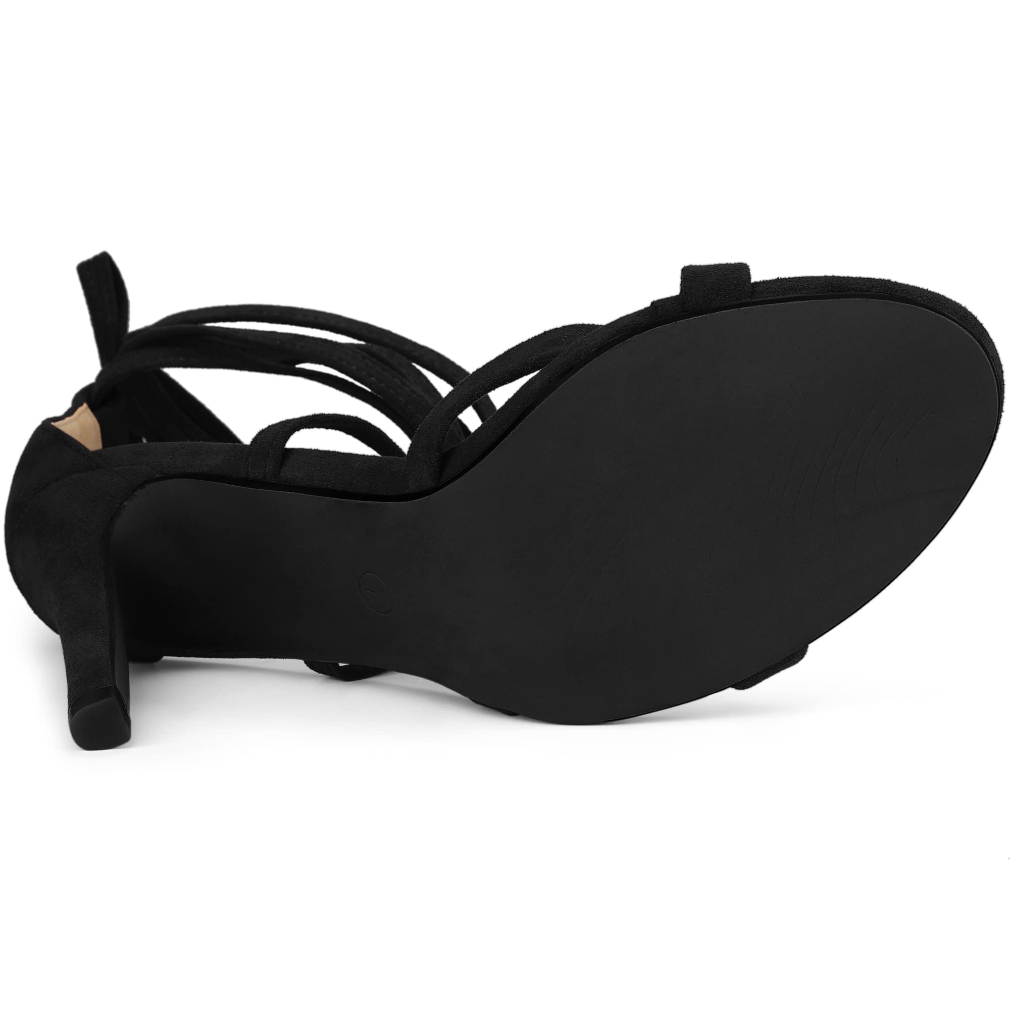 Allegra K Women's Lace Up Stiletto Heel Sandals - Sexy High Heels for Party, Wedding & Evening Wear - Comfortable Dress Shoes for Women
