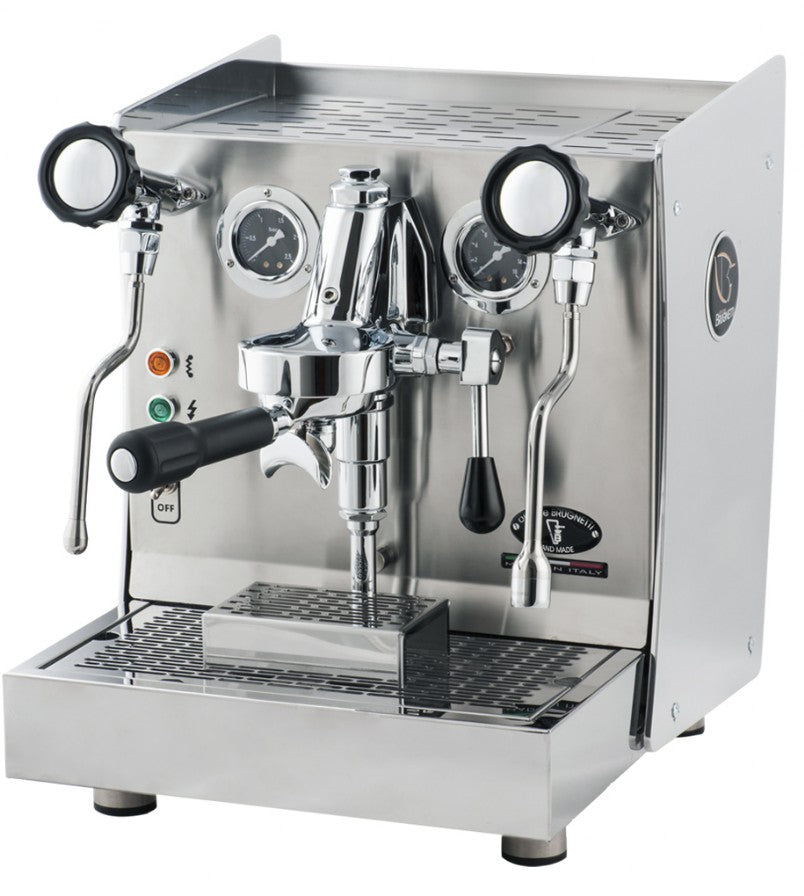 Brugnetti Giulietta Premium Stainless Steel Espresso Machine - Professional Home & Office Coffee Maker for Barista-Quality Drinks