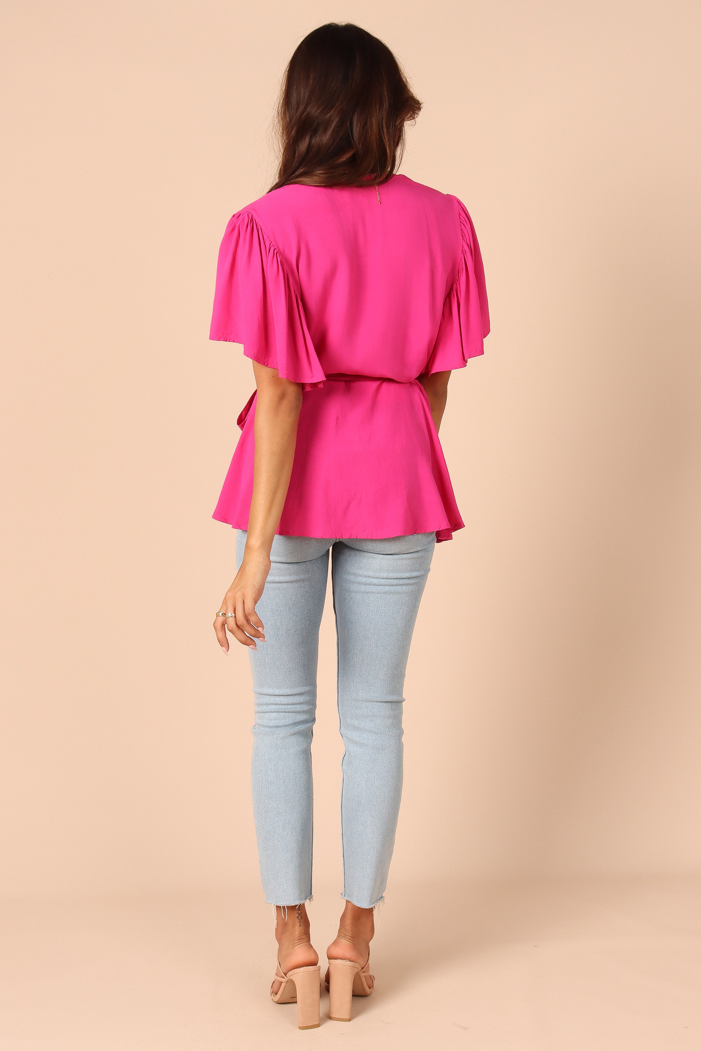 Bronte Top in Hot Pink | Women's Fashion Blouse for Casual & Party Wear | Perfect for Date Nights & Office Outfits