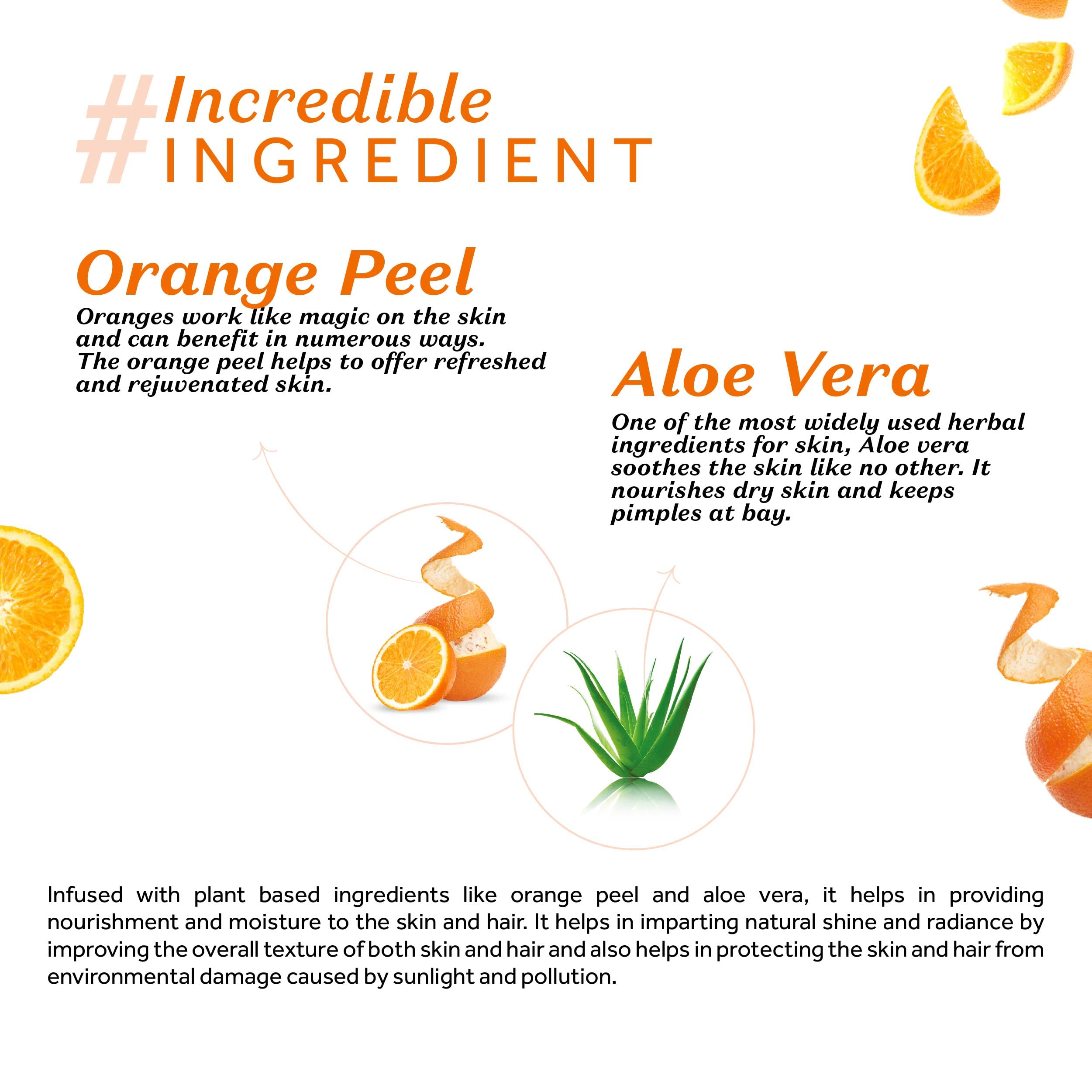 Atulya Orange Peel Foaming Face Wash with Built-In Soft Face Brush - Gentle Exfoliating Cleanser for Acne & Blackheads - Perfect for Daily Skincare Routine