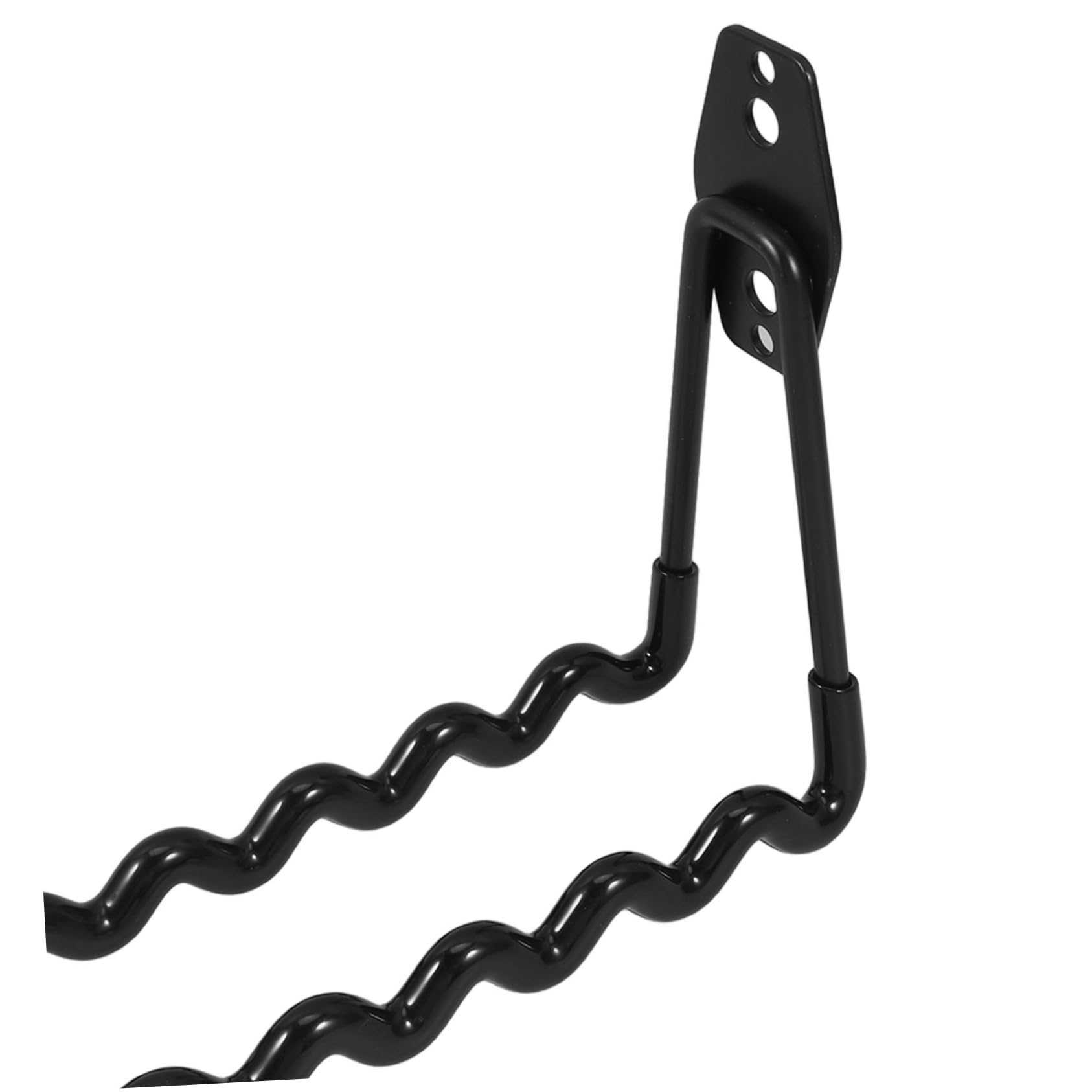 Veemoon 2-Pack Heavy Duty Rustic Metal Hooks - Wavy Iron Wall Hooks for Garage Storage, Bike Rack, Tool Organization & Shovel Hanging - Durable Industrial Hooks for Home, Workshop & Outdoor Use