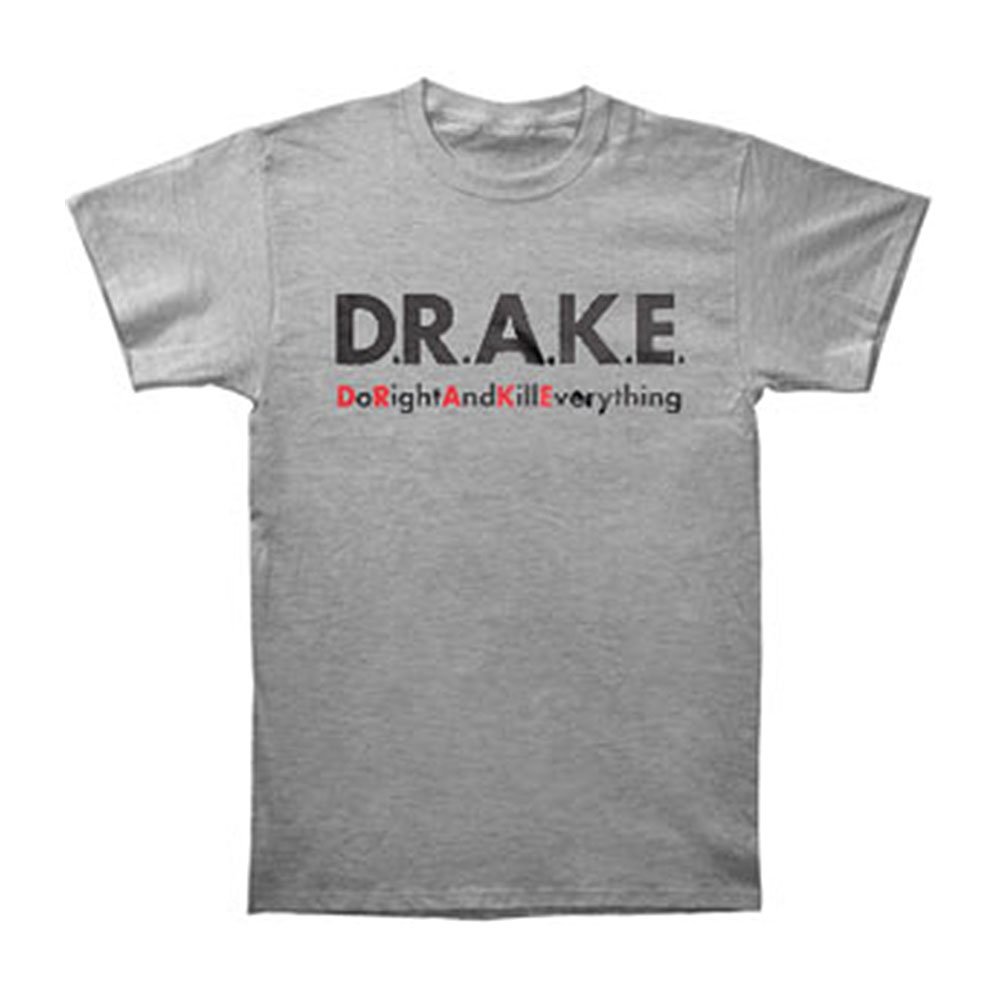 Drake Men's Casual T-Shirt - Soft Cotton Crew Neck Short Sleeve Tee for Everyday Wear - Grey - Perfect for Gym, Work & Weekend Outfits