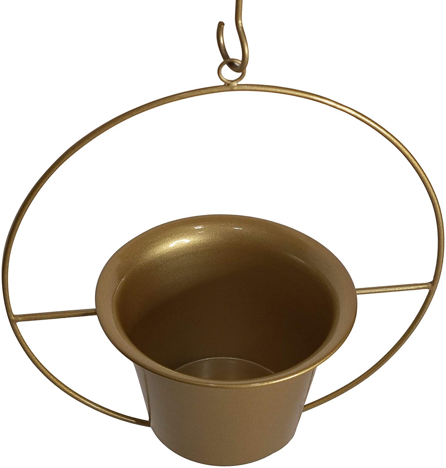 6 Inch Modern Metal Hanging Planter - Indoor Wall Plant Hanger for Small Plants | Perfect for Home, Office, and Balcony Decor