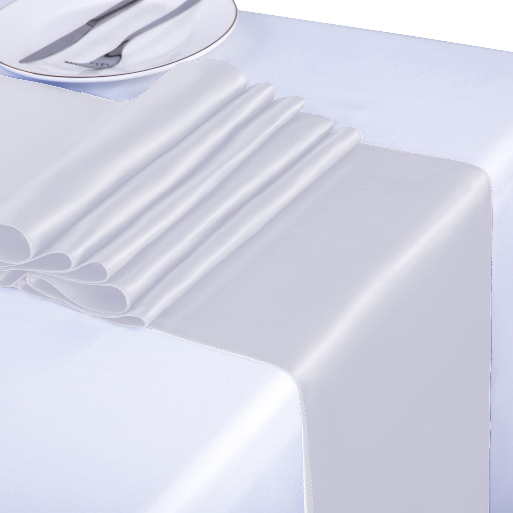 Premium Satin Table Runners 6 Pack - 12