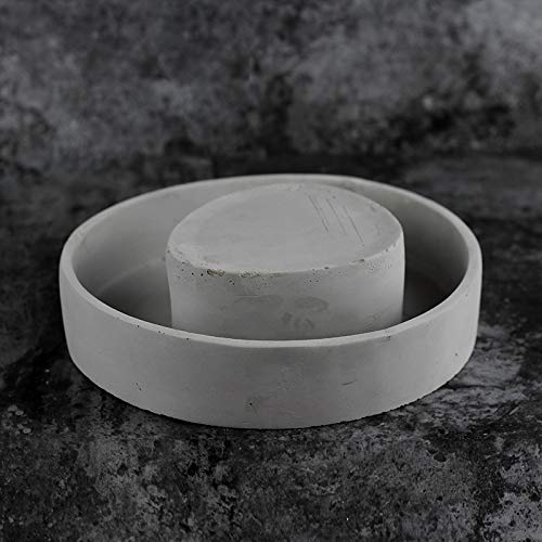 Premium Silicone Concrete Mold - Circular Flower Pot Planter Mould for DIY Bonsai & Garden Decor | Perfect for Home Gardening, Outdoor Landscaping, and Handmade Craft Projects
