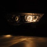 Toyota 4Runner MK II PRO Series Halogen Projector Headlights (2014-2020) - Alpha Black - Upgrade for Off-Road & Night Driving