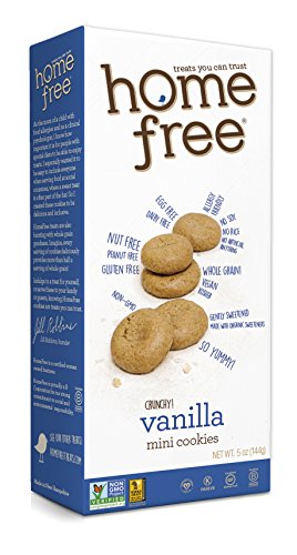 Organic Vanilla Mini Cookies - 3 Sets of 6 Pack (5-Ounce) | Gluten-Free, Vegan, Non-GMO | Perfect for School Lunches, Snacks & Travel