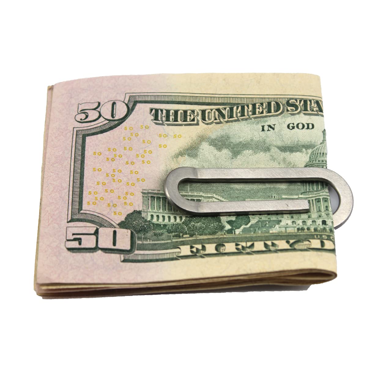 Stainless Steel Money Clip Wallet - Slim Minimalist Cash Holder for Bills & Cards | Silver Money Clip (Pack of 5) | Perfect for Business Travel, Everyday Carry & Gift Giving