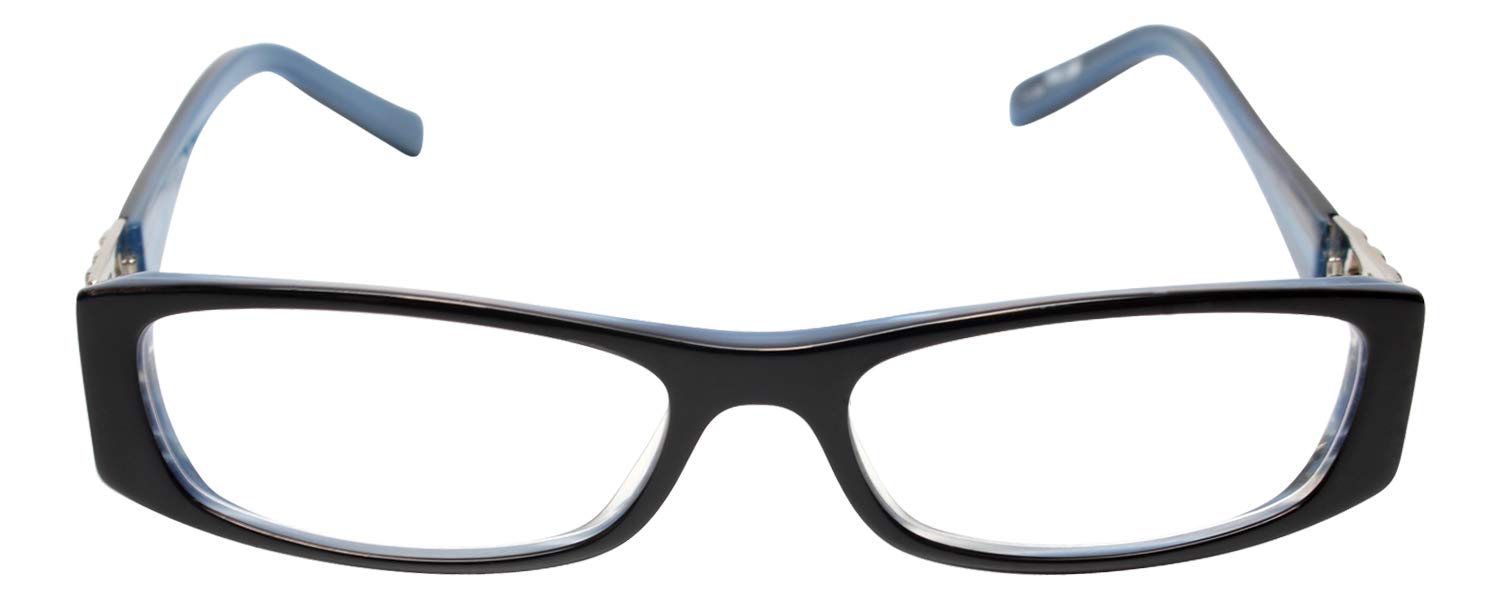 Calabria 825 Dazzling Crystal Reading Glasses with Hard Case - Fashionable Readers for Women & Men, Perfect for Reading, Computer Use & Gift Giving