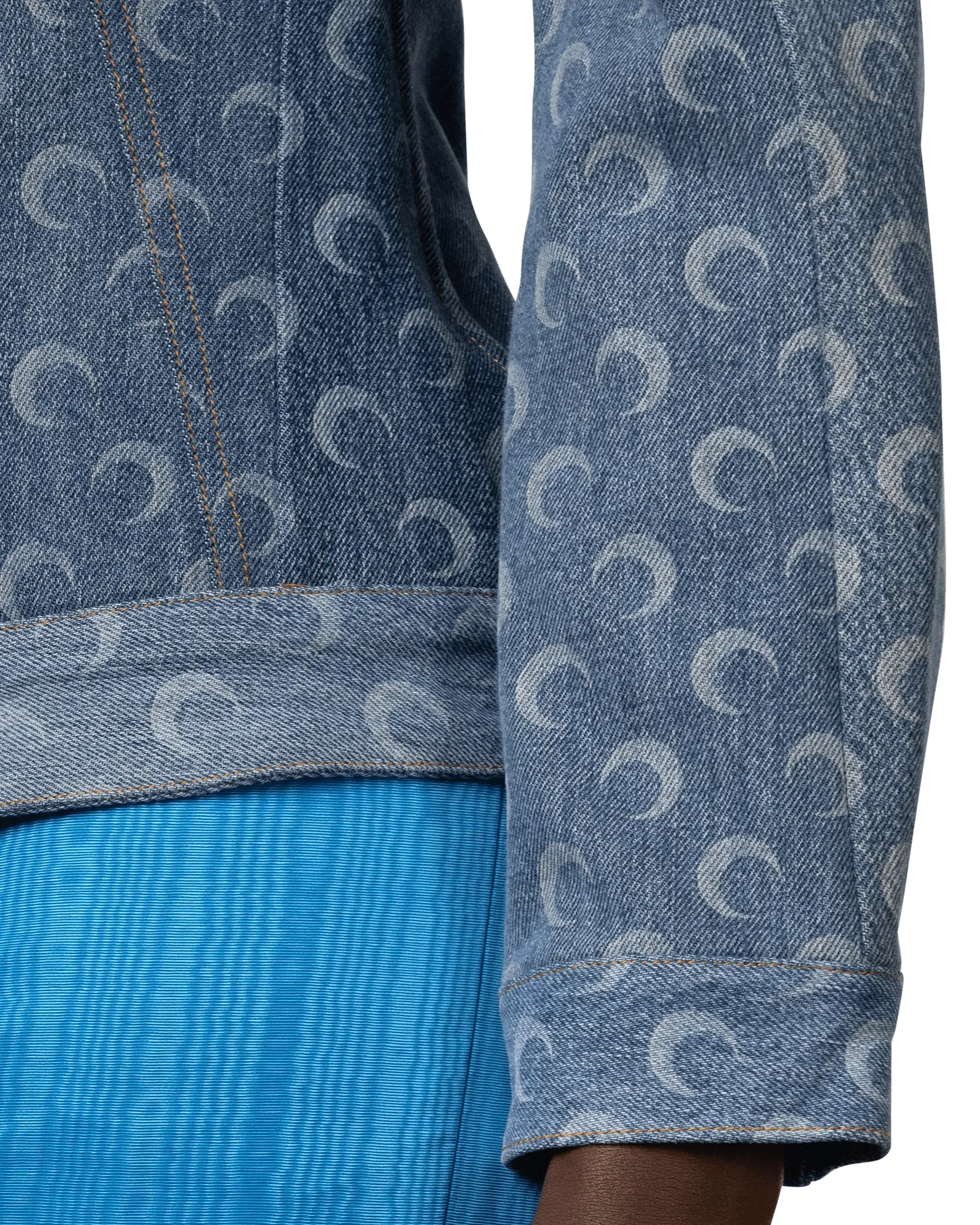 Eco-Friendly Regenerated Denim Fitted Jacket for Women - Sustainable Fashion Staple for Casual Outings & Street Style