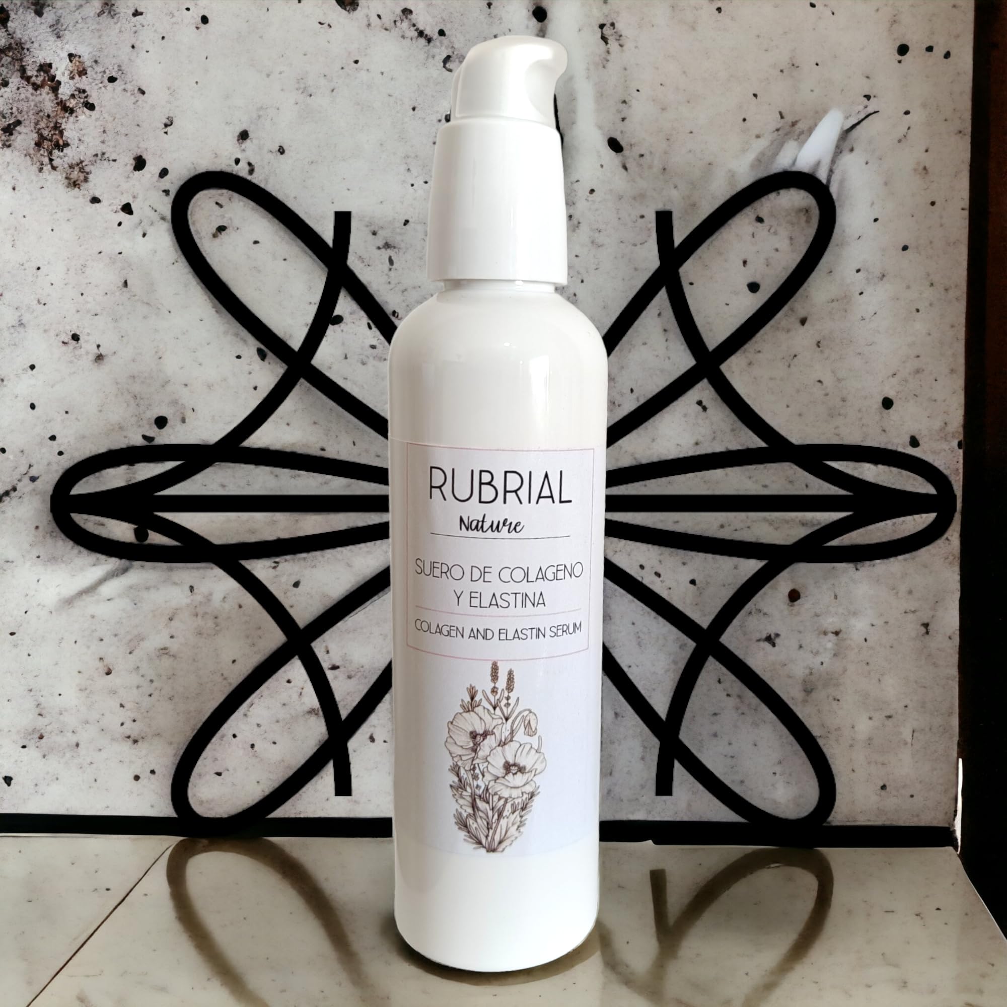 Authentic Rubrial Collagen and Elastin Serum - Anti-Aging Face Serum for Wrinkles & Fine Lines - Hydrating & Firming Skin Care - Suero De Colageno Y Elastina - Perfect for Night Routine & Daily Skincare Regimen