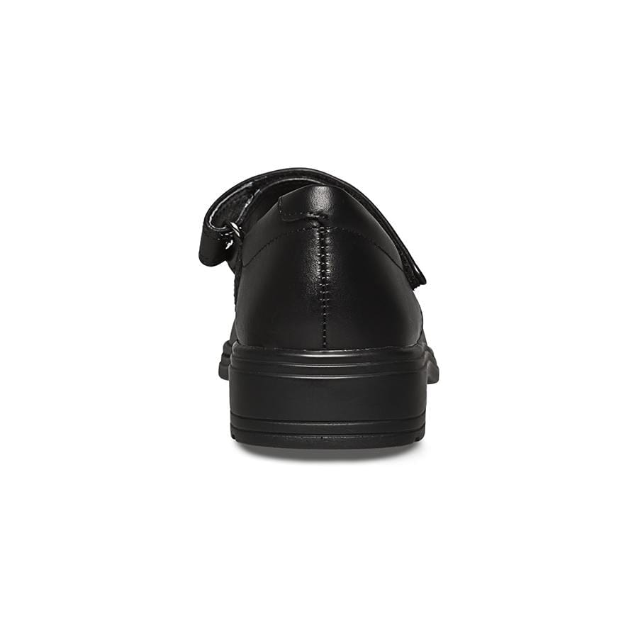 CLARKS Kids' Indulge Mary Jane Triple Black Leather Shoes - Width E | Comfortable & Stylish School Shoes for Girls