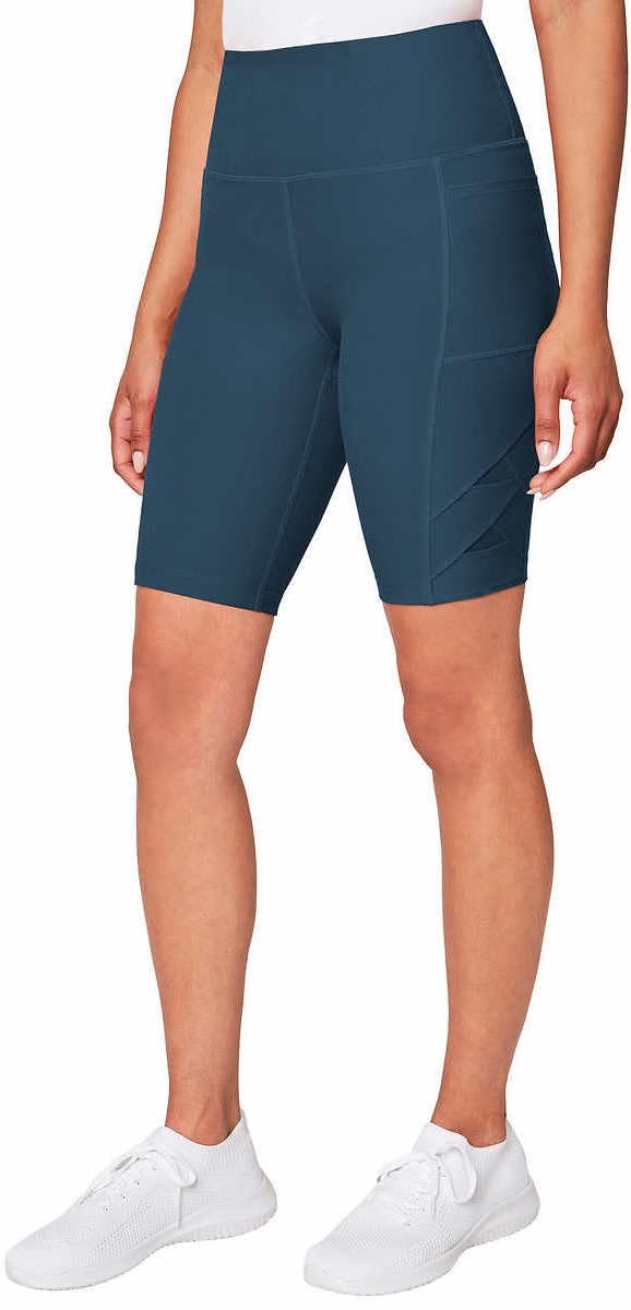 Mondetta Women's Midweight High Waisted Bike Shorts - Comfortable Workout & Yoga Leggings for Cycling, Running, Gym & Lounge Wear