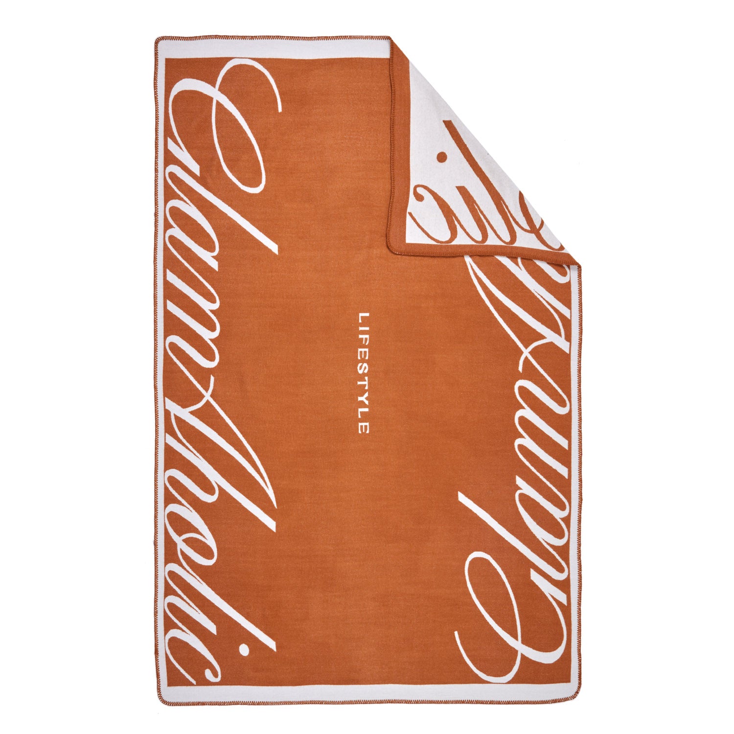 Luxury Signature Logo Throw Blanket - Soft & Cozy Brown Fleece Blanket for Bed, Couch, and Home Decor - Perfect for Gifts, Winter Warmth, and Relaxation