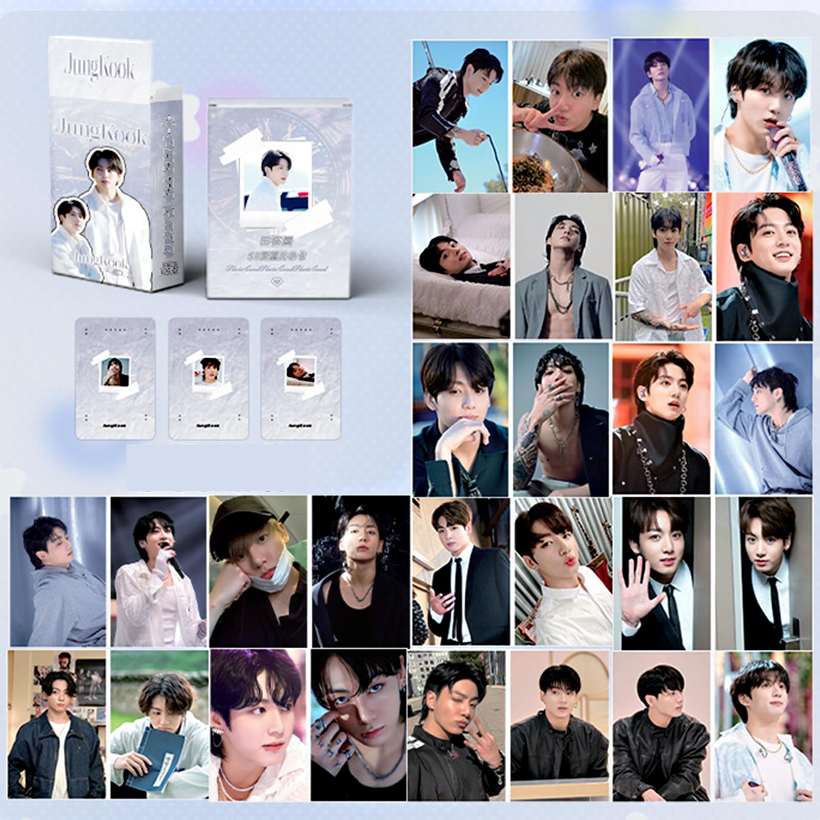 BTS Jungkook Photocards Set - Shiny Laser K-POP Lomo Cards for I AM Still Album | Collectible Fan Merchandise for BTS ARMY, Room Decor & K-Pop Memorabilia