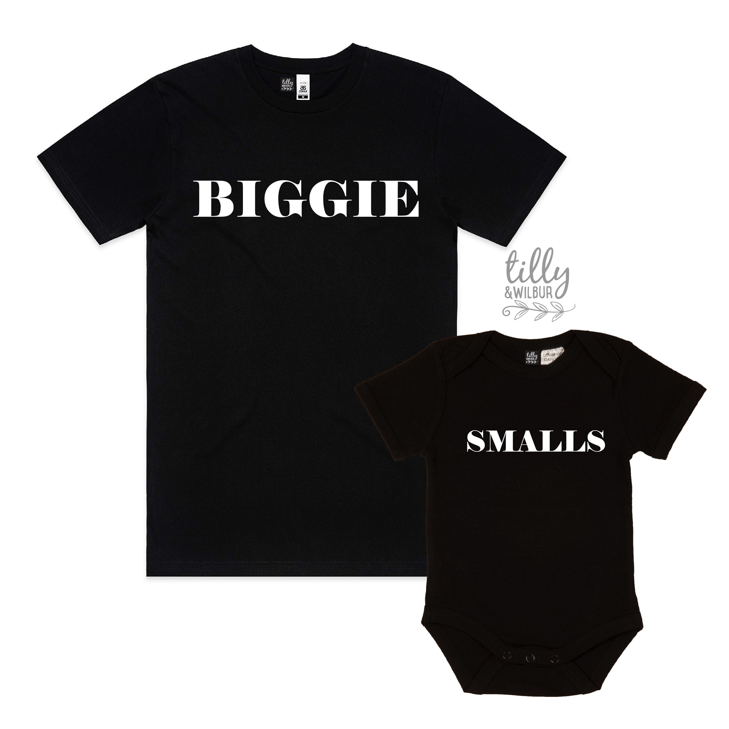 Biggie Smalls Father & Son Matching T-Shirts - Rap Music Inspired Outfits for Family Bonding & Special Occasions