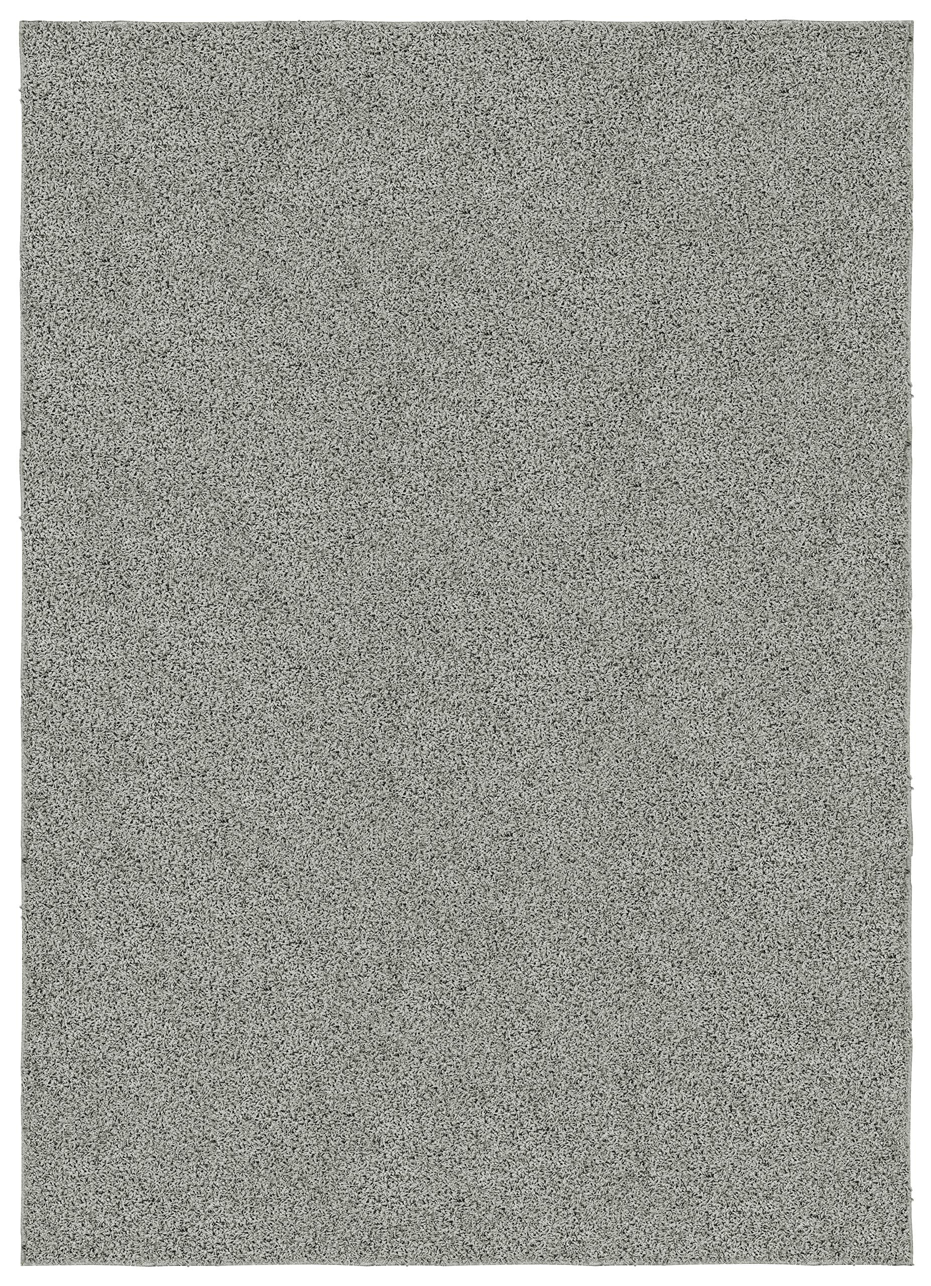 Garland Rug Skyline Shag Area Rug 9x12 Feet - Soft Plush Silver Carpet for Living Room, Bedroom & Home Decor | Cozy Floor Mat for Family Gatherings & Relaxation