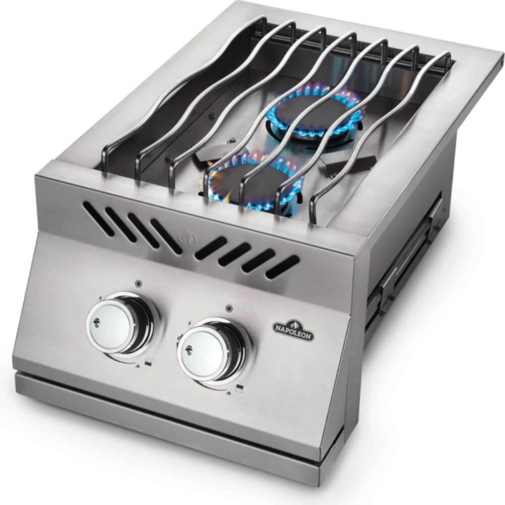 Napoleon BI12RTPSS 500 Series Built-In Dual Range Gas Burner - Perfect for Home Kitchens & Outdoor Grilling